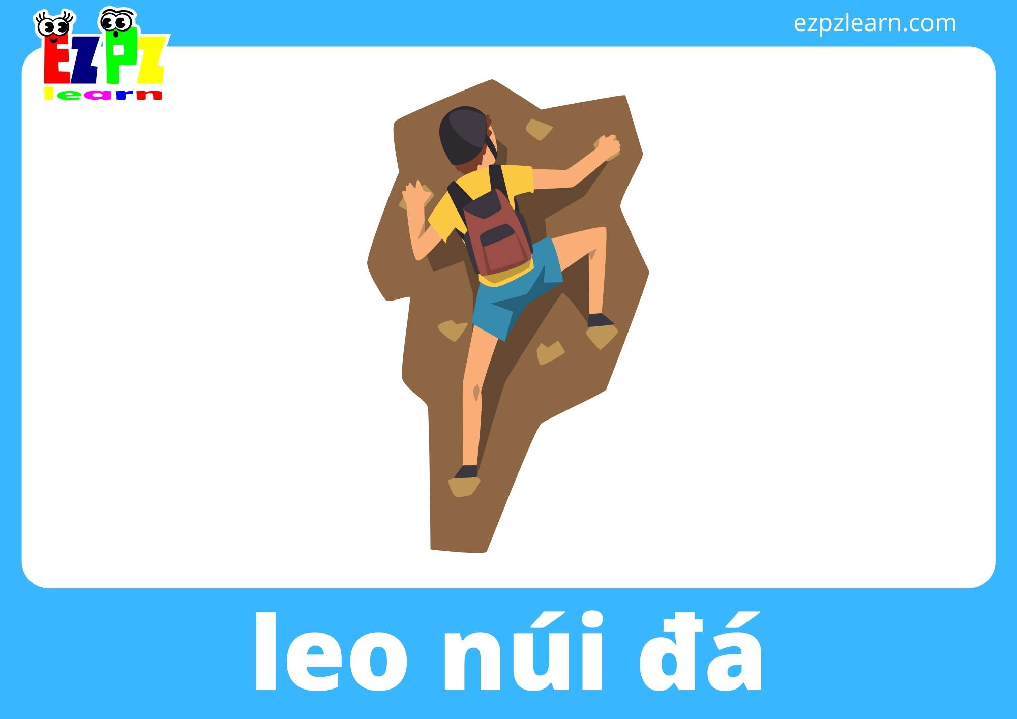 leo núi đá